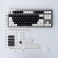 Black & White 104+46 Keys MSA Profile ABS Doubleshot Keycaps Set for Cherry MX Mechanical Keyboard